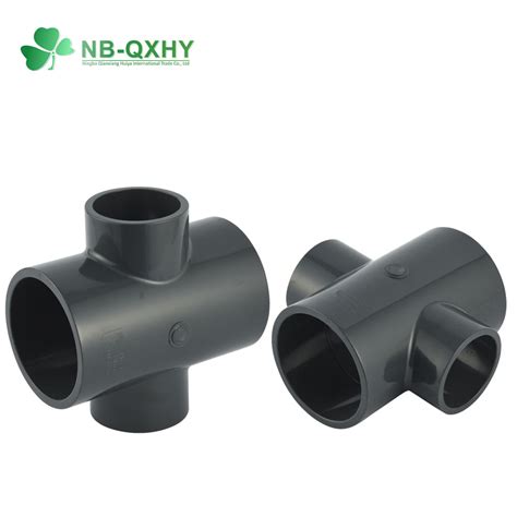 20mm To 315mm Pn16 DIN Pipe Fitting Four Way PVC Cross China PVC