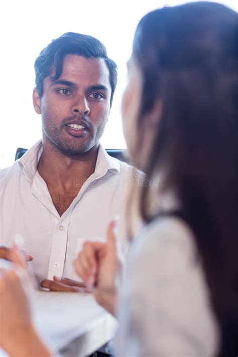 Colleagues Talking Together Stock Photo Image Of People Agency 77892924