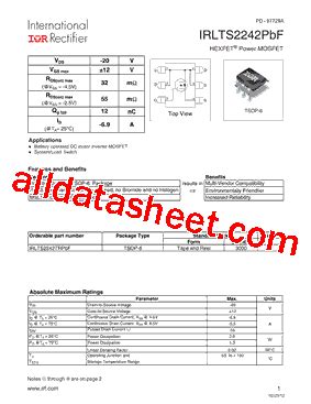 IRLTS6342TRPBF Datasheet PDF International Rectifier