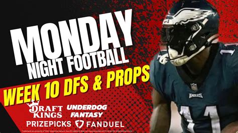 NFL Week 10 MNF COMMANDERS Vs EAGLES Classic Showdown DFS Picks