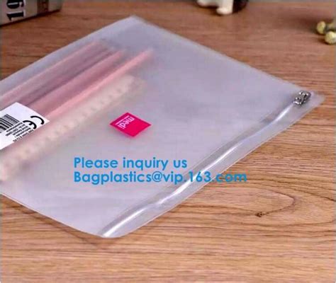 A4 Clear Pvc Zipper File Bag A5 Clear Pvc Document Bag With Red Zipper