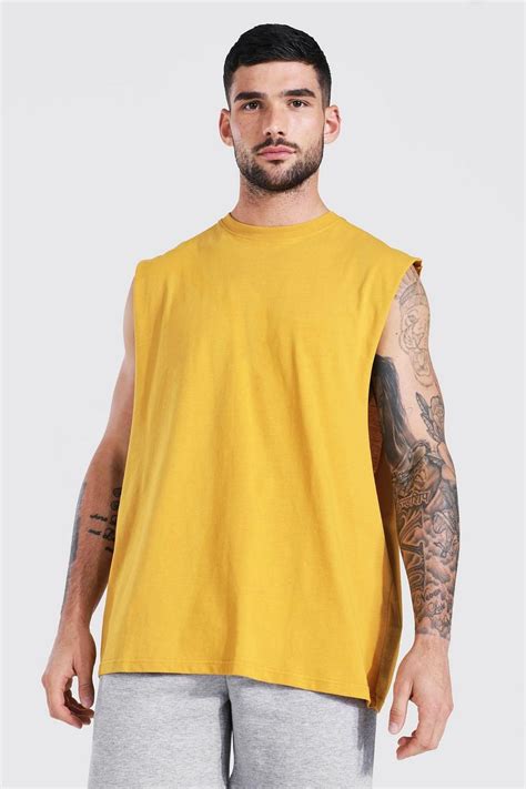 T Shirt Sans Manches Oversize à Emmanchures Longues Boohoo Fr