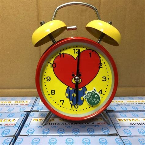 K Pop Bt21 Metal Desk Table Alarm Clock