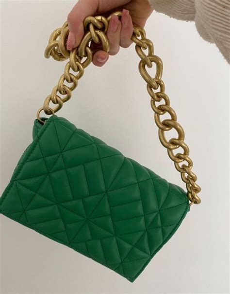 Bolsa Zara Original Verde Bolsa De Ombro Feminina Zara Nunca Usado