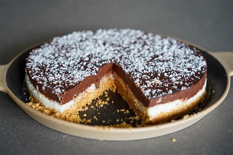 Recette Tarte Bounty Chocolat Coco Sans Cuisson Facile Hervecuisine