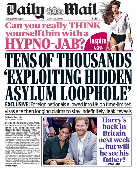 Newspaper Headlines Asylum Detentions To Begin And Tory MPs Plotting