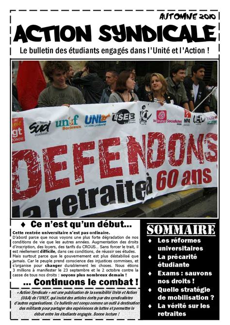 Calaméo Action Syndicale automne 2010