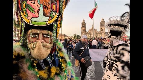 Chinelos En El Er Desfile De Chinelos En El Zocalo De Cdmx Youtube