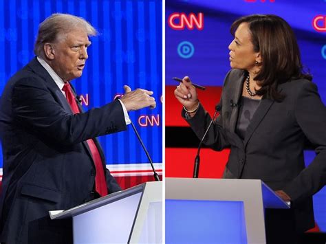 Kamala Harris Donald Trump Squabbling Over Muted Mics For Debate