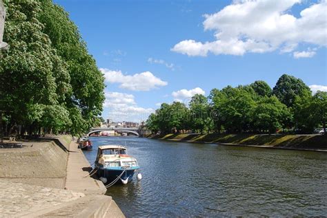 River Ouse In York On A Sunny Day Yorkshire England United Kingdom