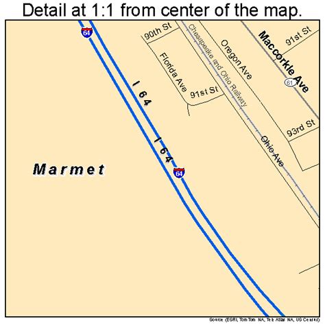 Marmet West Virginia Street Map 5451724