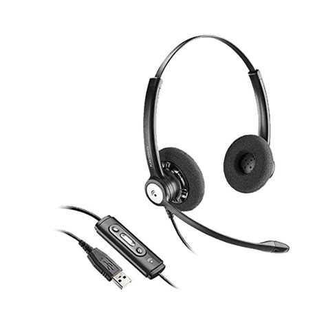 Plantronics Hw121n Entera Binaural Wideband Headset Plt Hw121n Za Powered By