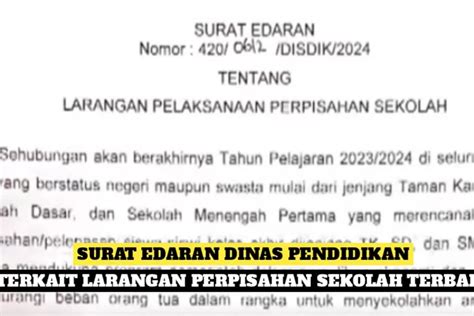 TERBARU SURAT EDARAN DINAS PENDIDIKAN TERBIT SEKOLAH NEGERI MAUPUN