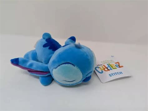 DISNEY STORE STITCH Mini Cuddleez Sleeping Plush 6 Soft Toy Plush New