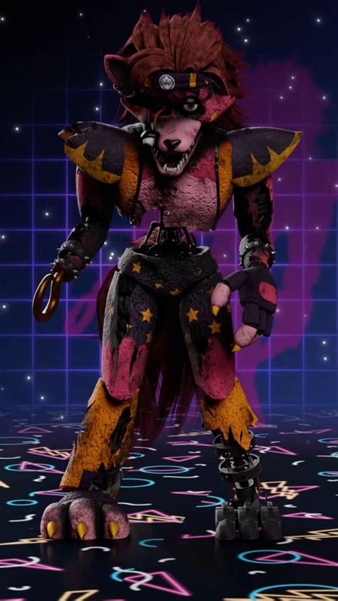 Shattered Glam Rock Foxy Em 2022 Animais Bebês Anime Engraçado