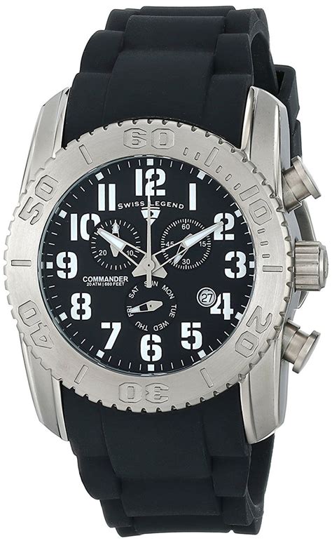 Swiss Legend Men S Ti Commander Analog Display Swiss Quartz