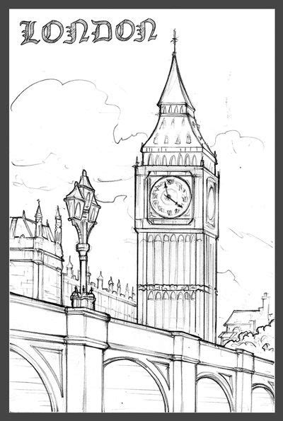 Image Result For Easy London Drawing London Drawing Architecture