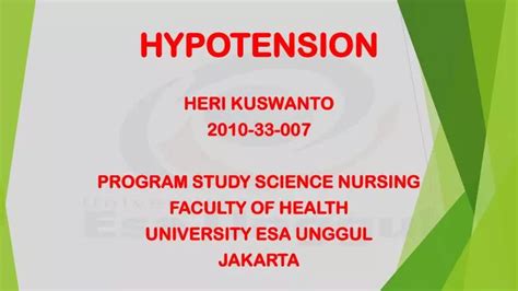 Ppt Hypotension Powerpoint Presentation Free Download Id 2108145