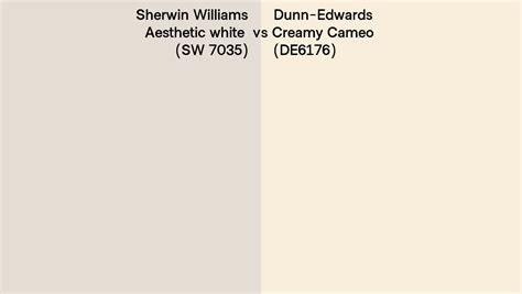 Sherwin Williams Aesthetic White Sw Vs Dunn Edwards Creamy Cameo