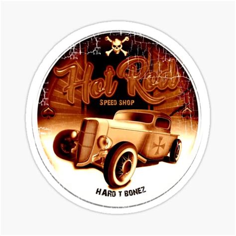 Hot Rods Speed Shop Sticker For Sale By Parkie Redbubble