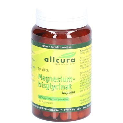 Allcura Magnesiumbisglycinat Kapseln St Shop Apotheke