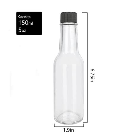 Ml Ml Ml Transparent Glass Hot Sauce Bottle Tomato Sauce Glass Vinegar Bottles China