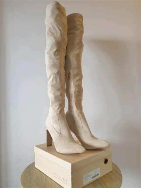 New Billini Nude Suede Thigh High Boots Size Women S Shoes