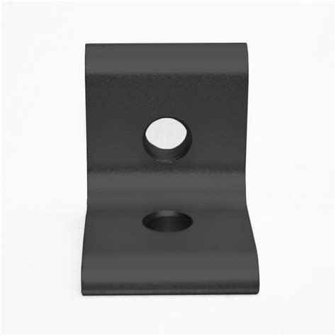 Black 2 Hole Inside Corner Bracket Faz Store