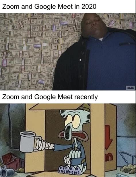 Zoom and Google Meet in 2020 Zoom and Google Meet recently - iFunny