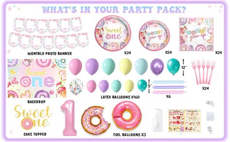 Amazon Hombae Sweet One Birthday Party Decorations First Birthday