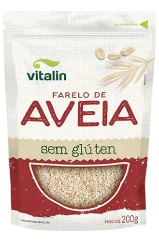 Kit 2x Farelo De Aveia Sem Glúten Vitalin 200g MercadoLivre