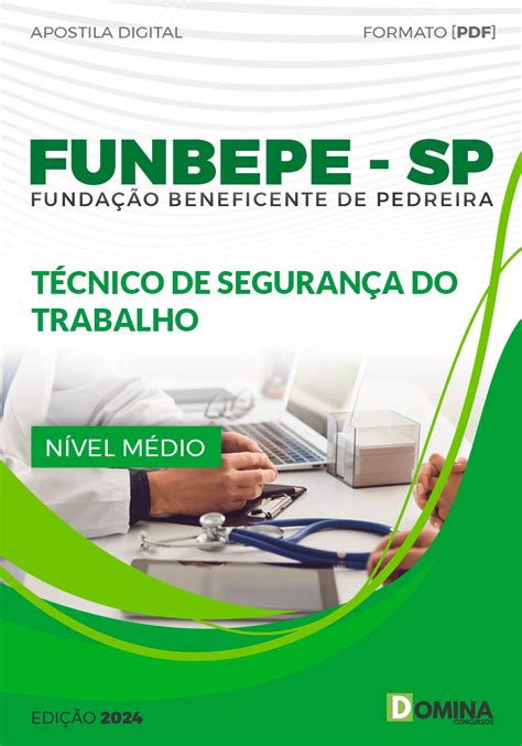 Apostila FUNBEPE SP 2024 Técnico De Segurança Do Trabalho