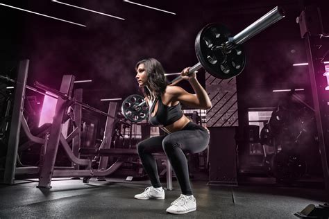 Wallpaper : gyms, working out, dumbbells, women, fitness model ...