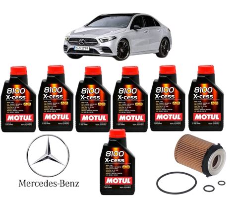 KIT TROCA DE OLEO MERCEDES C180 1 6 2016 DIANTE MOTUL 8100