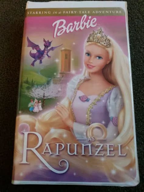 Rare Barbie As Rapunzel Vhs Picclick Uk