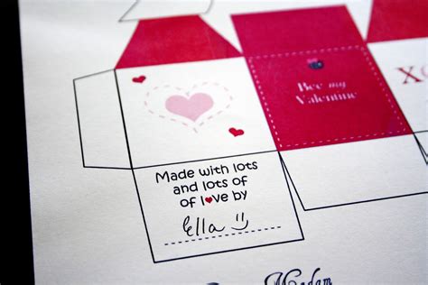 Valentine Box Template