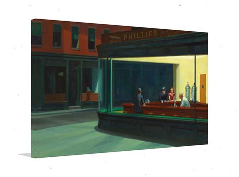 Nighthawks By Edward Hopper 1942 Large Nighthawks Canvas Etsy