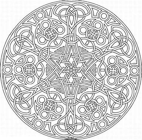 Sacred Geometry Mosaic Coloring Page Geometric Coloring Pages