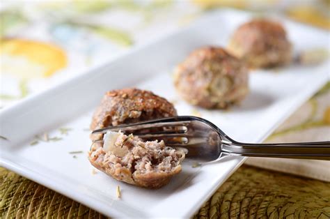 Roasted Garlic And Herb Meatballs Life S Ambrosia