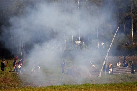 Fume And Fire On The Battle Field Borodino Battle Historical