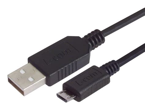 CSMUAZMICB-03M - L-com - USB Cable, Type A Plug to Micro Type B Plug ...