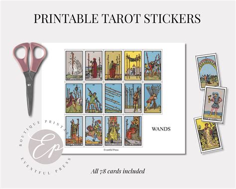 Printable Tarot Stickers Printable Word Searches