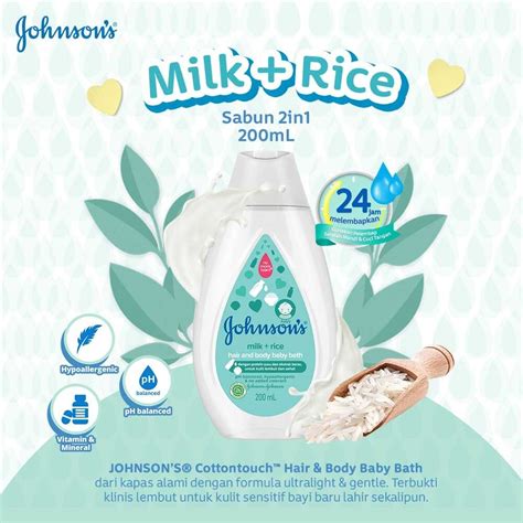 Jual Johnson S Baby Bath Milk N Rice Shopee Indonesia