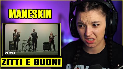 Måneskin ZITTI E BUONI FIRST TIME REACTION Official Video YouTube