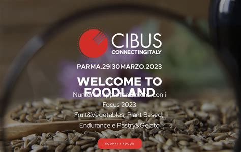 Cibus Fiere Parma E Marzo Presentazione Ufficiale Il