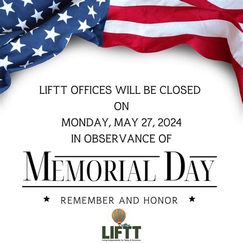 Liftt Closed May 27 For Memorial Day Liftt