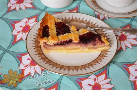 Lamboadas De Samhaim Crostata De Pera Y Almendra Con Mermelada De Moras