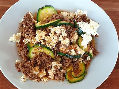 Griechischer Zucchini Auflauf Mit Feta Von Schleckigekatze Chefkoch