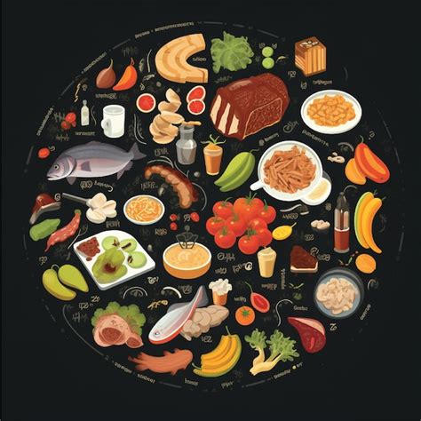 Premium Ai Image Nutrition Food Background