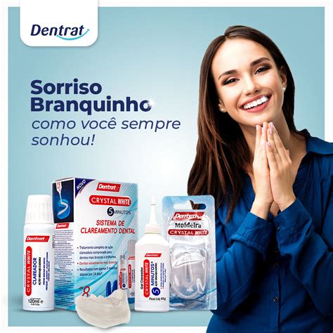 Kit De Clareamento Dental Dentrat Crystal White Clareador